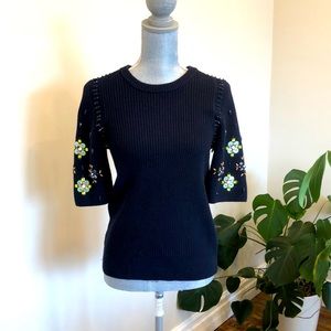 NWT. Never worn. Gorgeous Banana republic blue sweater. Size small.